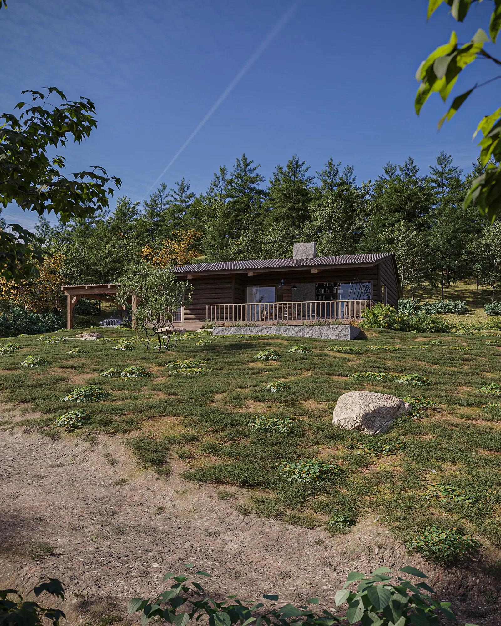 Refuge1-country-cabin-3d-visualization
